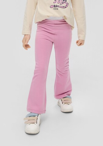 évasé Leggings s.Oliver en rose : devant