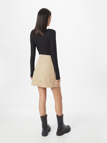 Calvin Klein Jeans Skirt in Beige