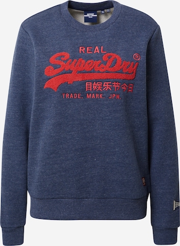 Superdry Sweatshirt in Blau: predná strana