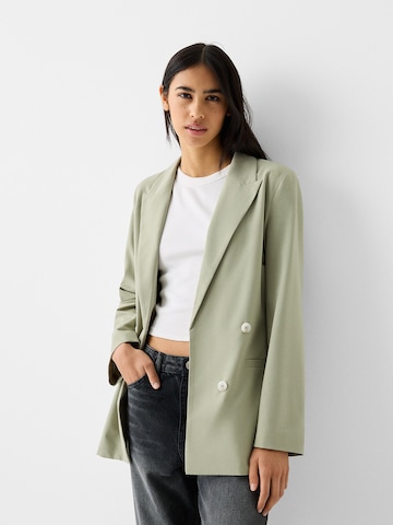 Blazer di Bershka in verde: frontale