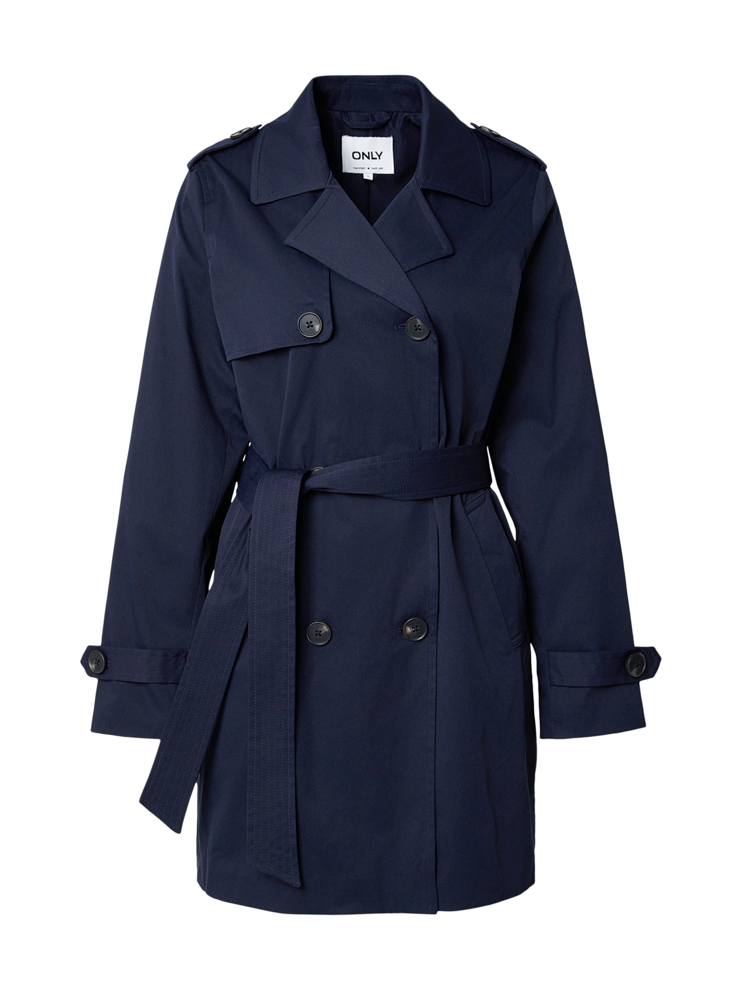 Manteau mi-saison 'ONLDISA' ONLY en bleu : devant