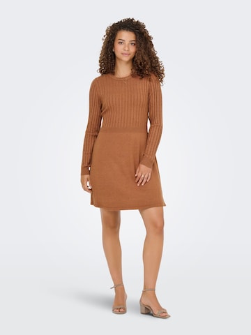 ONLY - Vestido de punto 'ONLFIA' en marrón
