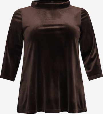 YOEK Shirt in Brown: front