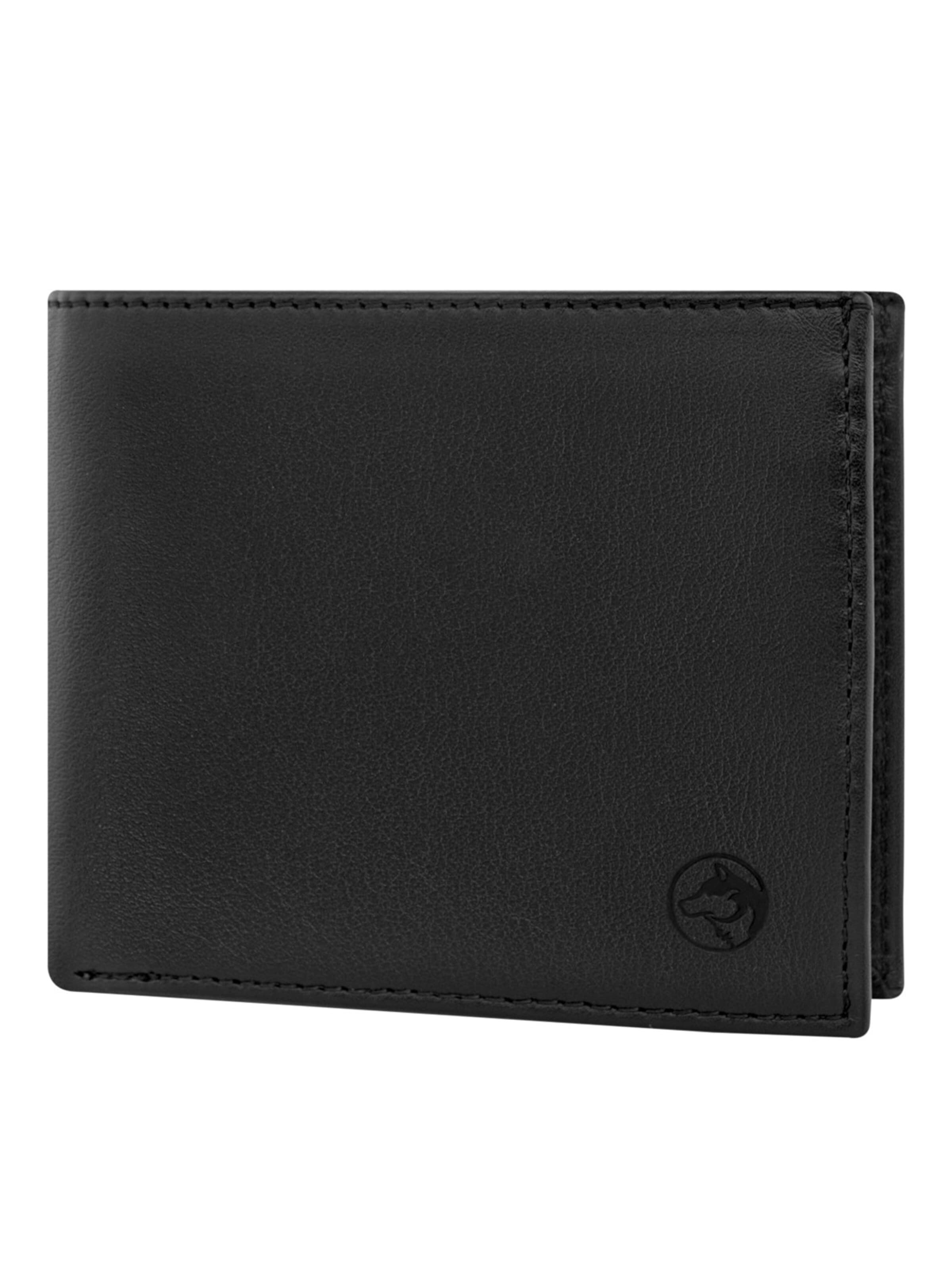 Wolfstrøm Portemonnaie‌‌‌‌‌‌‌‌ in Schwarz: Vorderseite