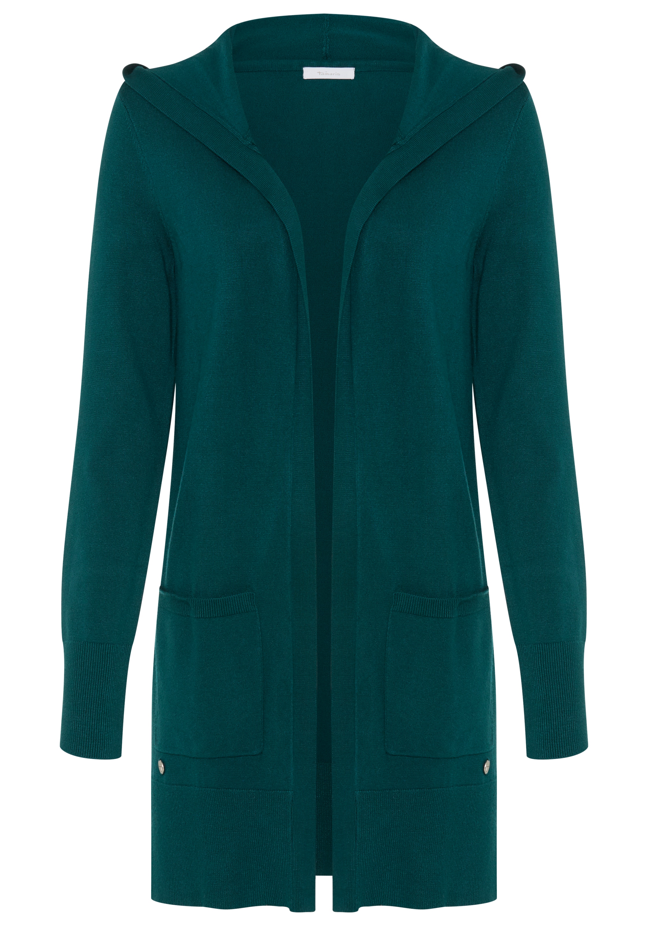 Tamaris Knit Cardigan in Green: front
