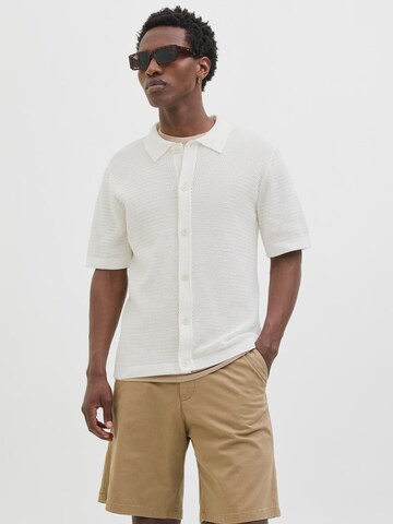 Coupe regular Chemise 'JPRBLAJONES' JACK & JONES en blanc : devant