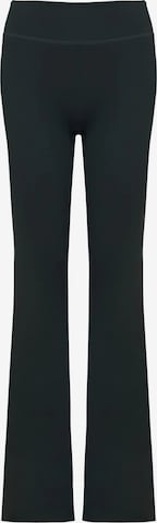 La V Flared Sportbroek 'Flared sportlegging Fleur' in Groen: voorkant