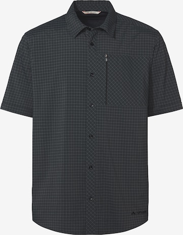 VAUDE Athletic button up shirt 'Seiland IV' in Black: front