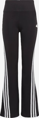 évasé Pantalon de sport 'Future Icons 3-Stripes  ' ADIDAS SPORTSWEAR en noir : devant