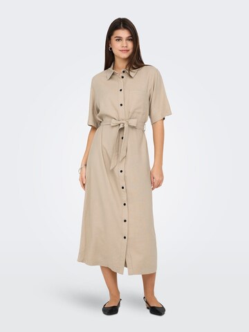 ONLY Shirt dress 'ONLCaro' in Beige: front