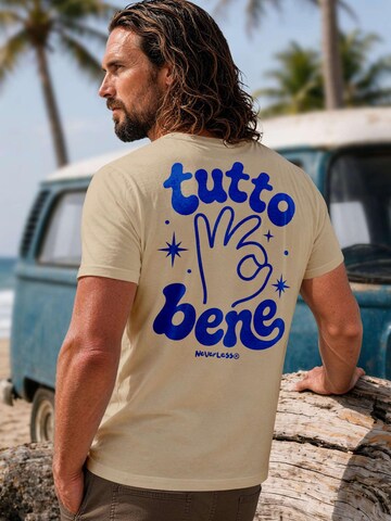 Neverless Shirt 'Tutto Bene' in Beige