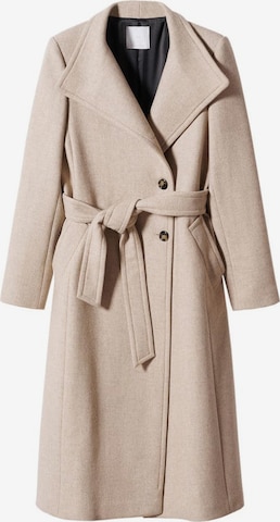 MANGO Between-Seasons Coat 'sirenita' in Beige: front