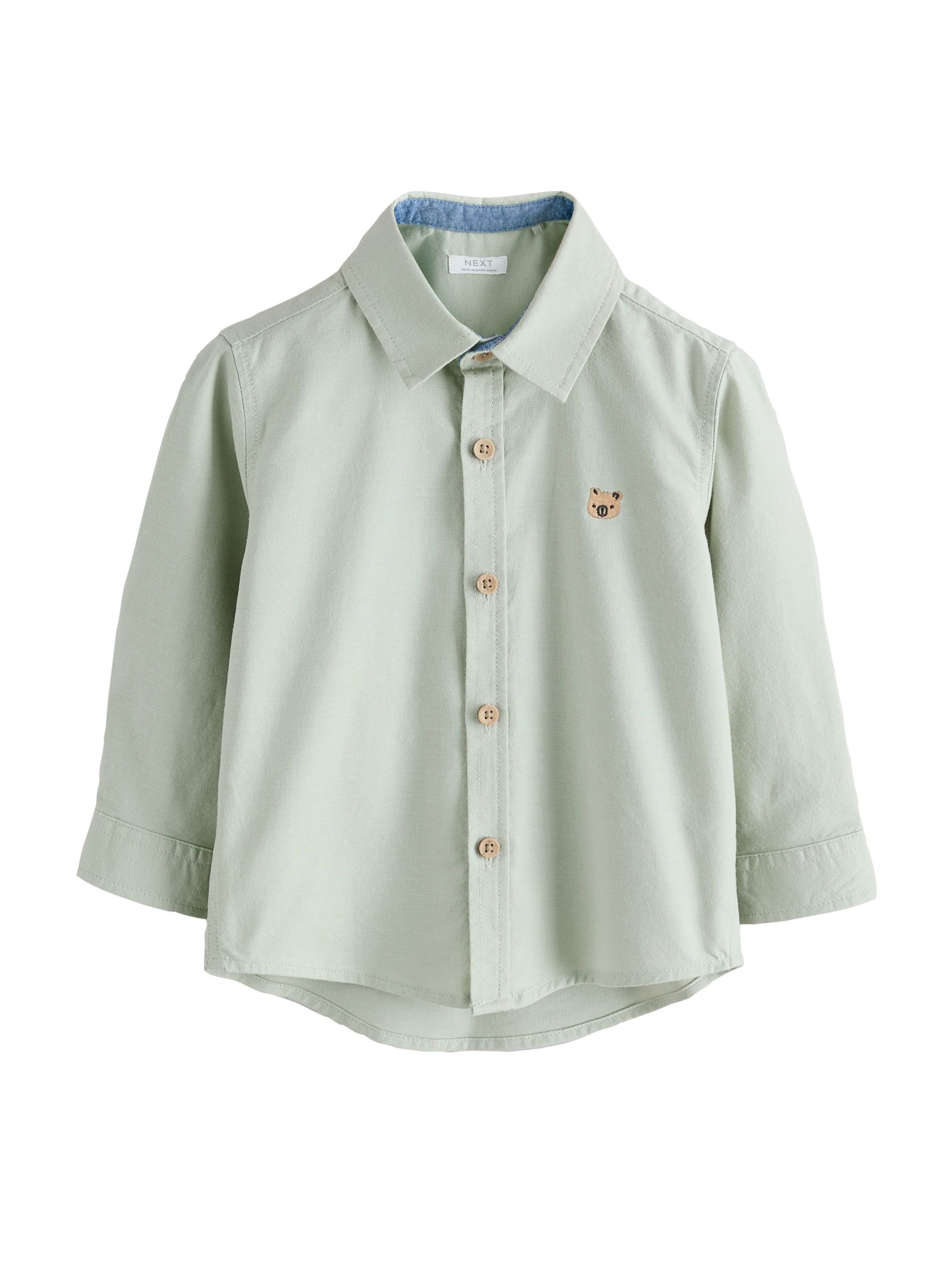 Next Regularny krój Koszula w kolorze zielony: przód