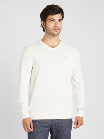 Pullover 'ESSENTIAL' di TOMMY HILFIGER in beige: frontale