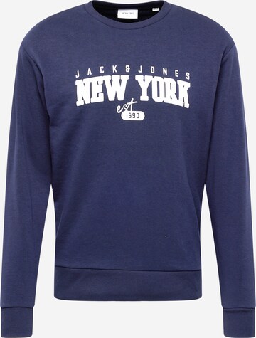 Sweat-shirt 'CORY' JACK & JONES en bleu : devant