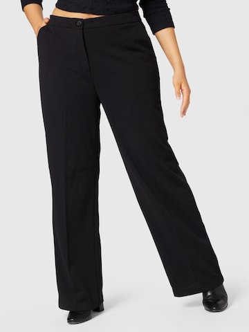 ONLY Carmakoma Pleated Pants in Black: front