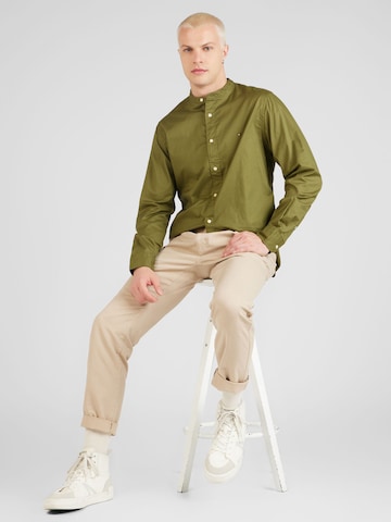 žalia TOMMY HILFIGER Standartinis modelis Marškiniai