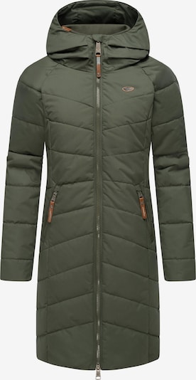 Ragwear Toiminnallinen pitkä takki 'Dizzie' koossa XS värissä ruskea / tummanvihreä, Tuotenäkymä