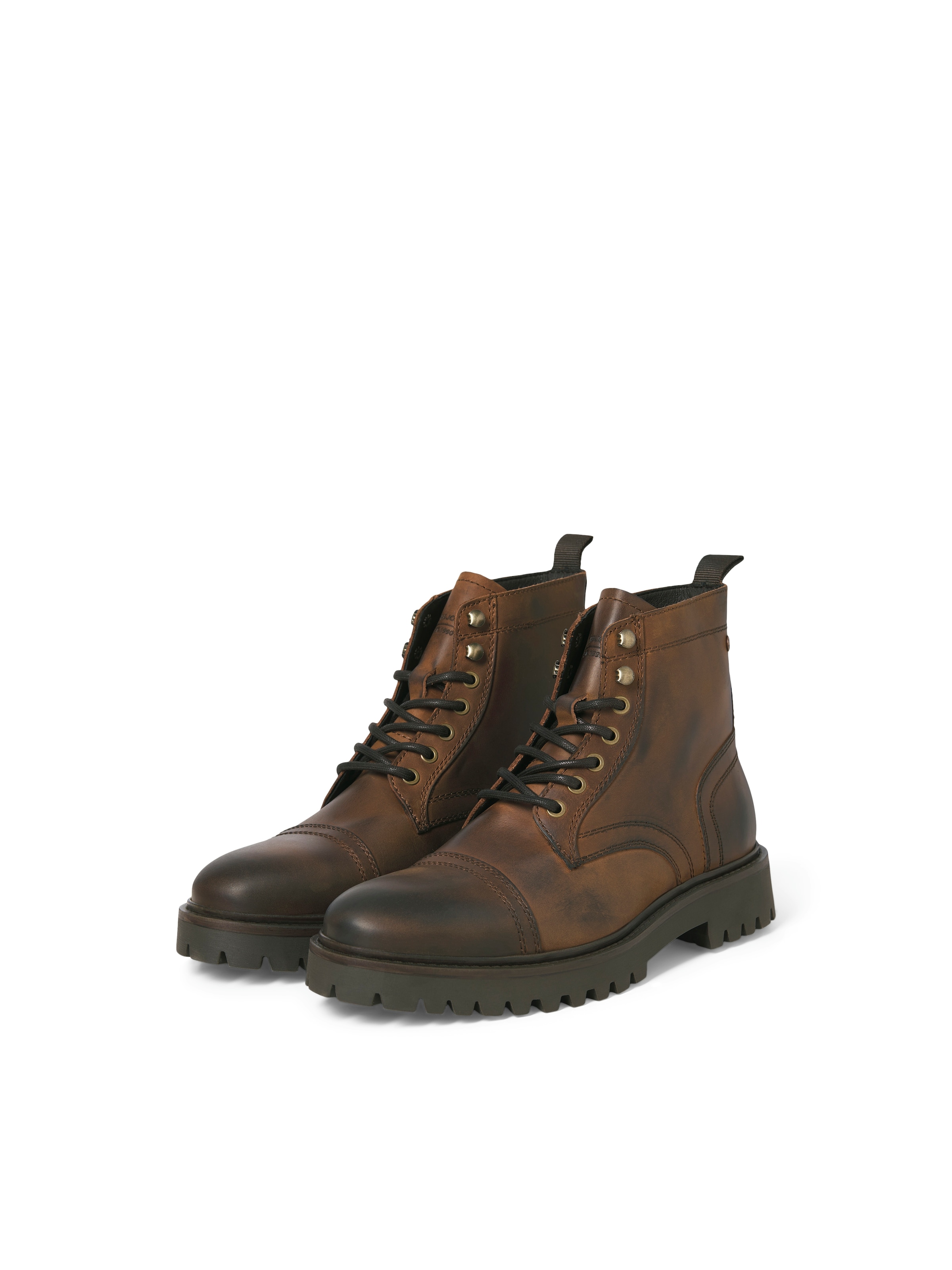 JACK & JONES - Botas com atacadores 'JFWenzo' em castanho