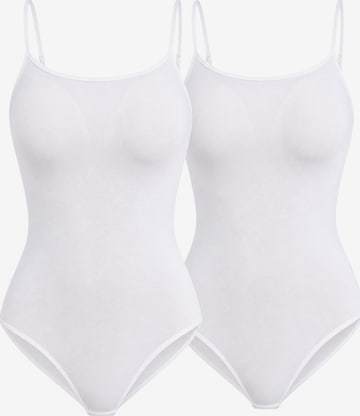 Body 'Veluna' fashionshowcase en blanc : devant