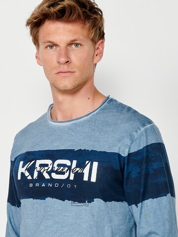 KOROSHI T-shirt i blå
