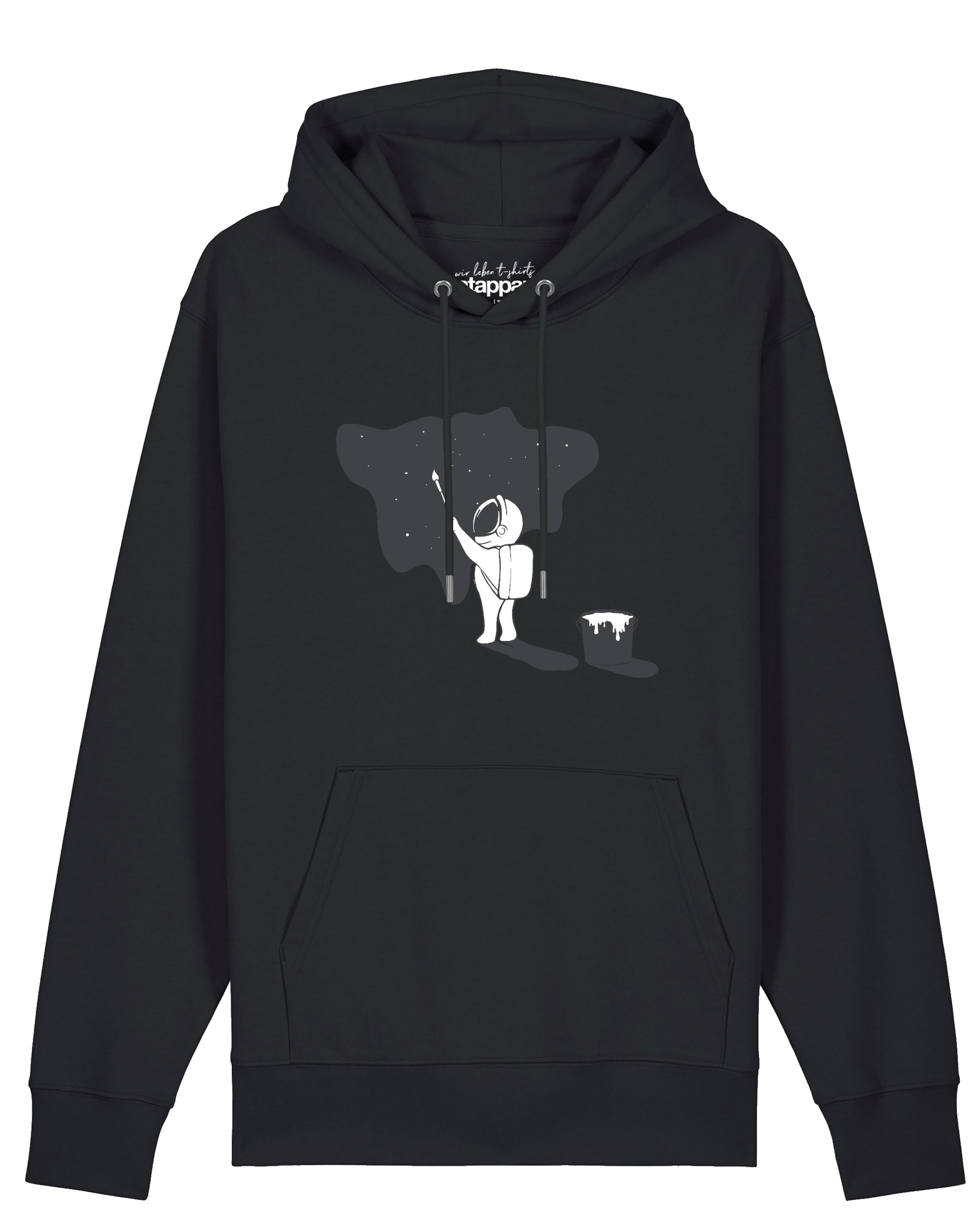Sweat-shirt 'Painting Space' Watapparel en noir : devant