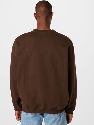 WEEKDAY Sweatshirt 'Emanuel' in Braun