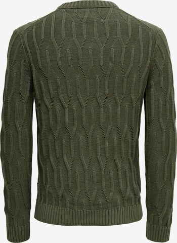 Only & Sons Sweater in Green