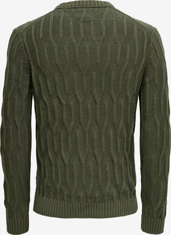 Only & Sons Pullover in Grün