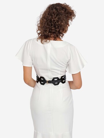 Haute Cuir Gürtel 'Hexagonal Cutout Belt'‌‌‌‌‌‌‌‌‌‌ in Schwarz