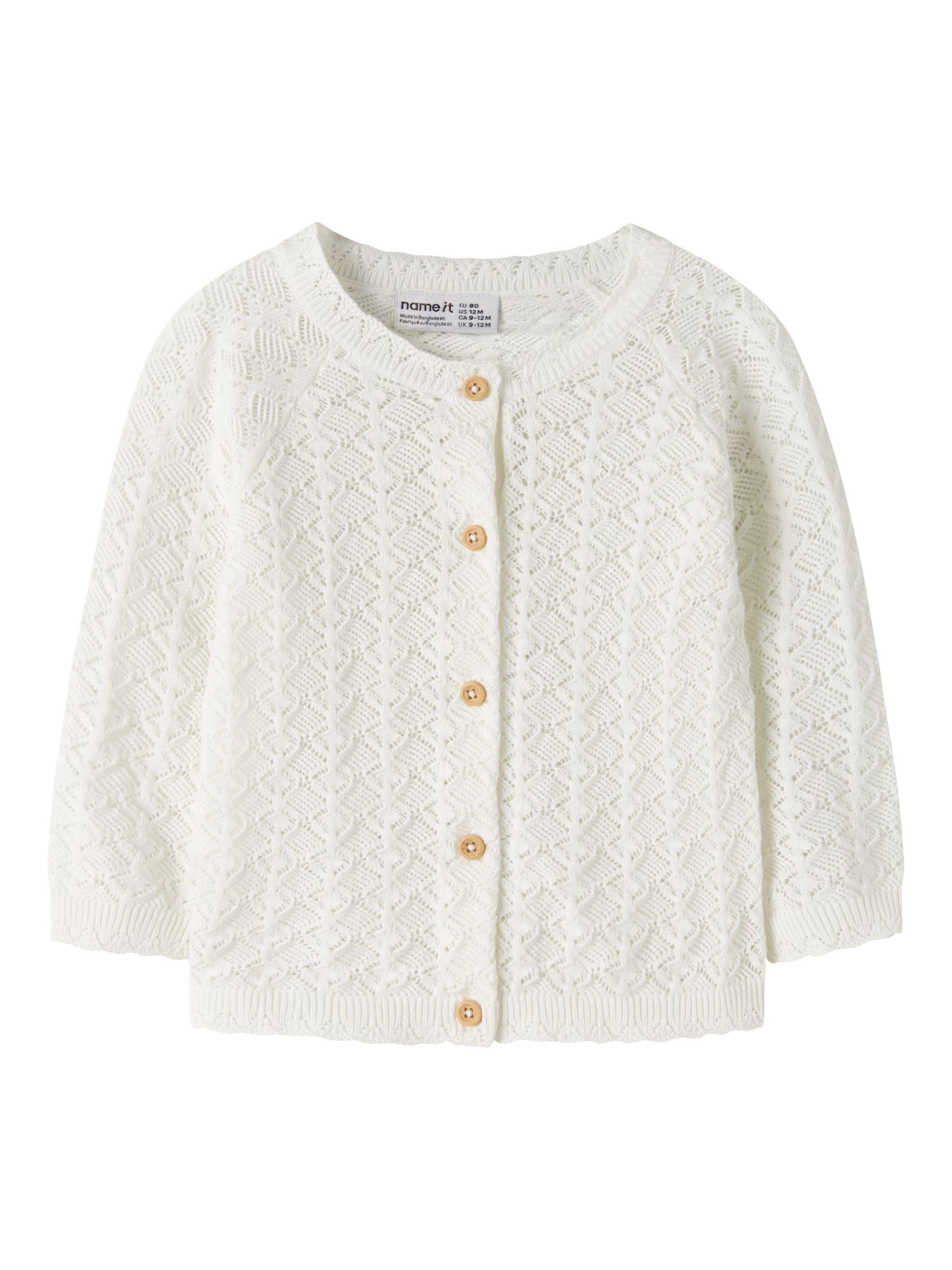 Cardigan NAME IT en blanc : devant