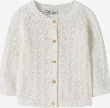 Cardigan NAME IT en blanc : devant