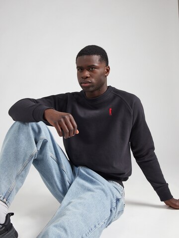Derbe Sweatshirt 'Kippes' in Black: front