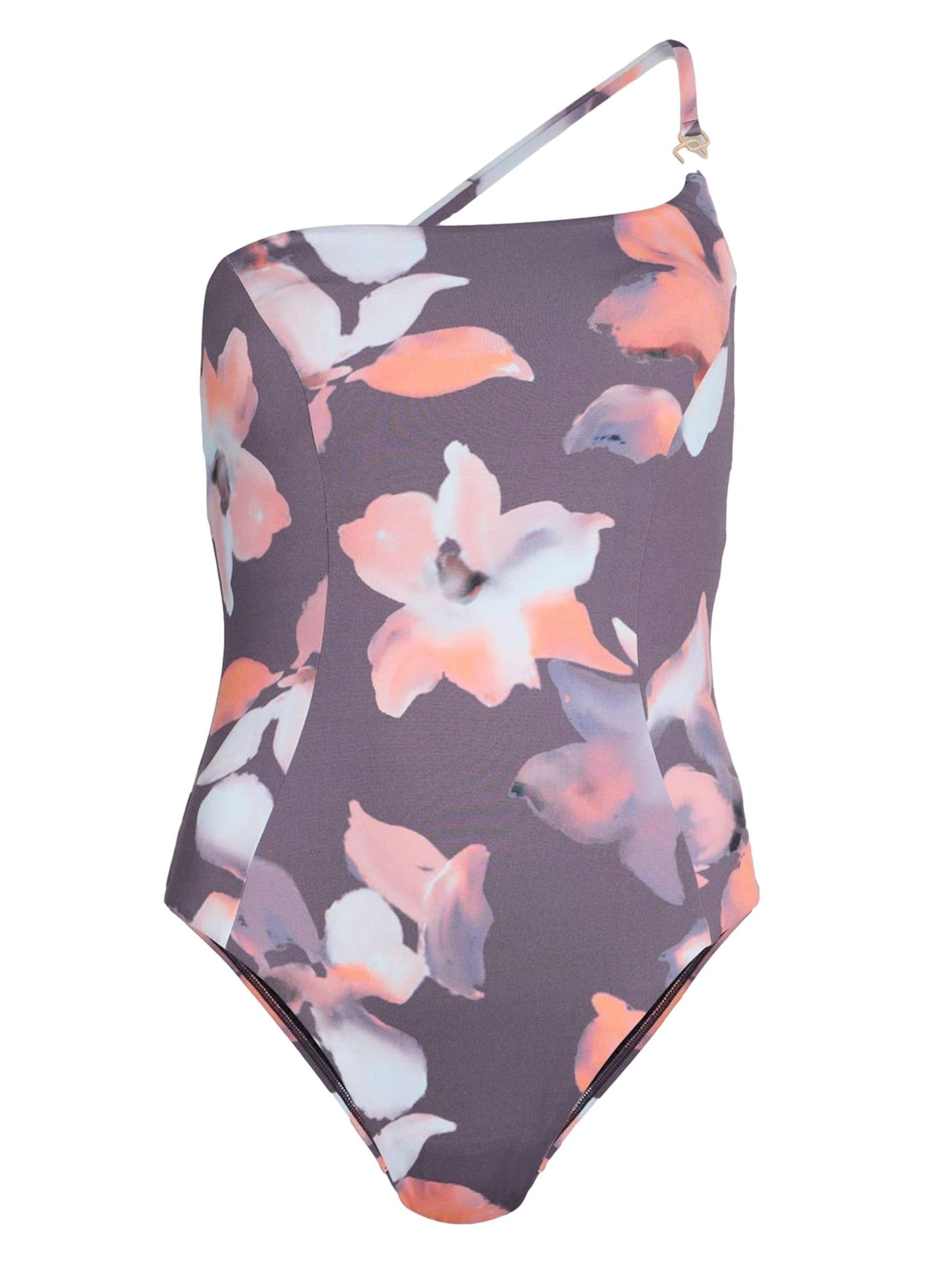 Mint Velvet Bustier Badeanzug in Lila: Vorderseite