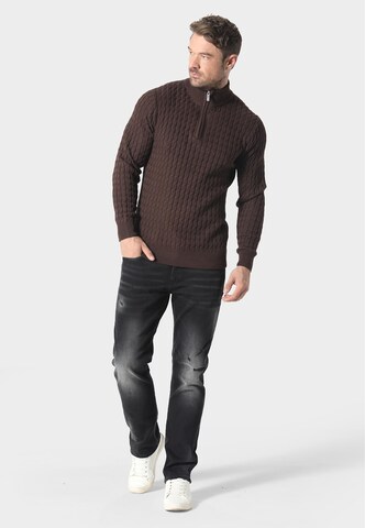 883Police Sweter w kolorze brązowy