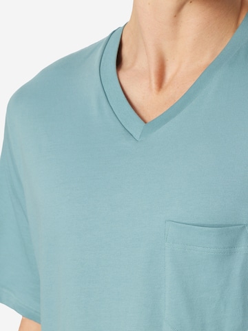 SCHIESSER Short Pajamas 'Comfort Essentials' in Blue