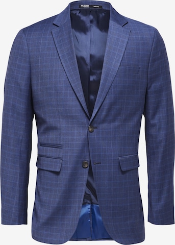 Coupe slim Veste de costume SELECTED HOMME en bleu : devant