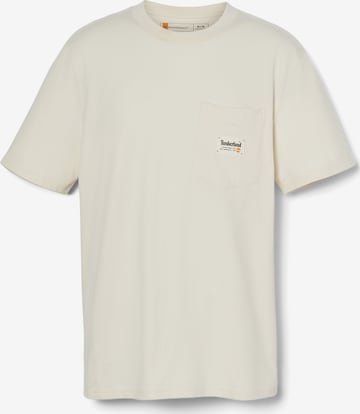 TIMBERLAND T-Shirt 'Work For The Future' in Beige: predná strana