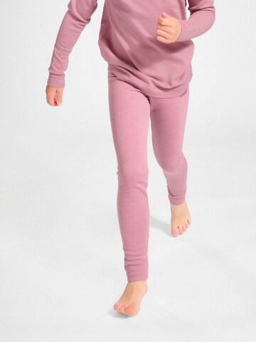 Coupe slim Pantalon de sport 'WINGO' Hummel en rose : devant