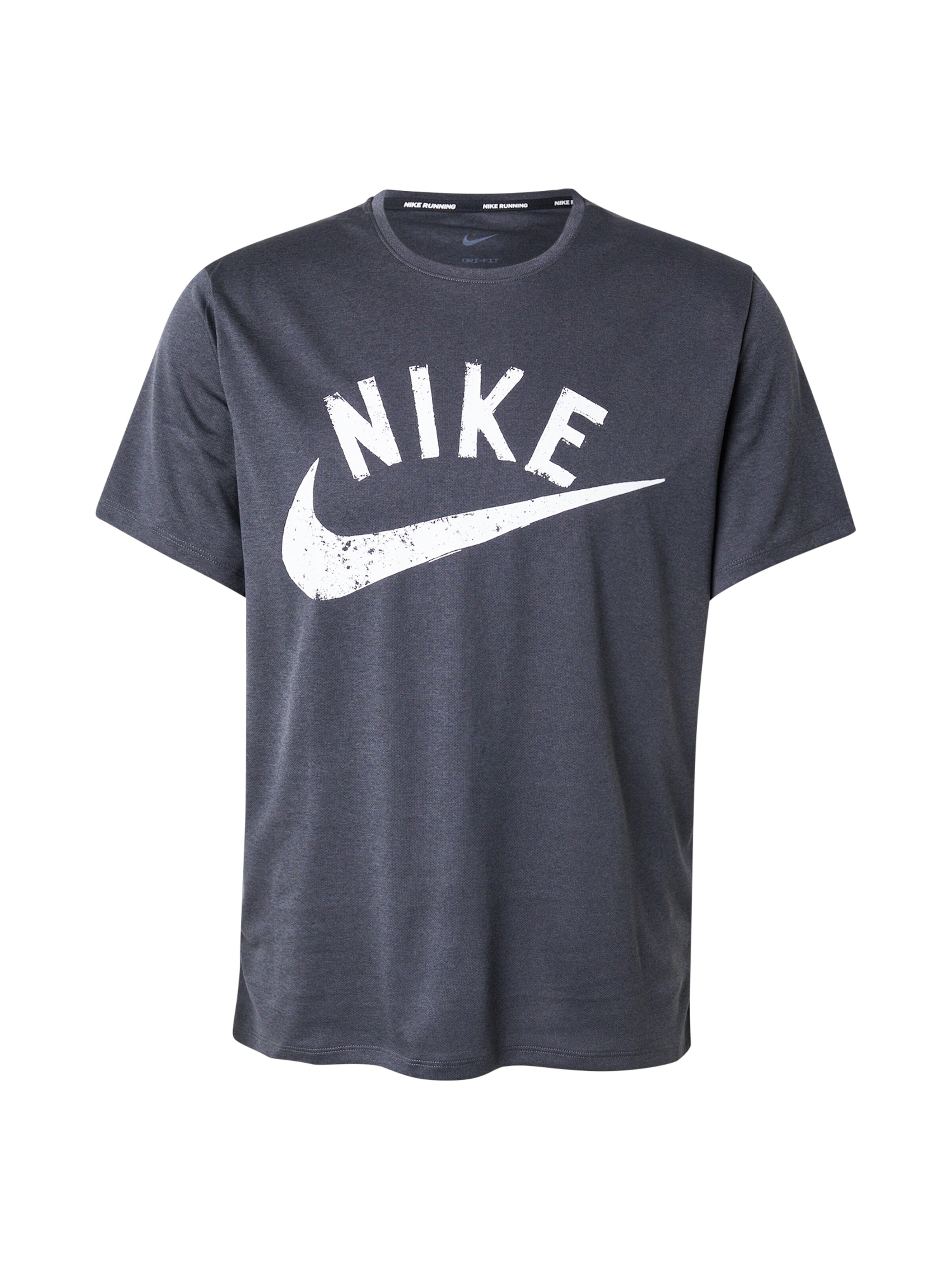 Maglia funzionale 'Miler Swoosh' di NIKE in grigio: frontale