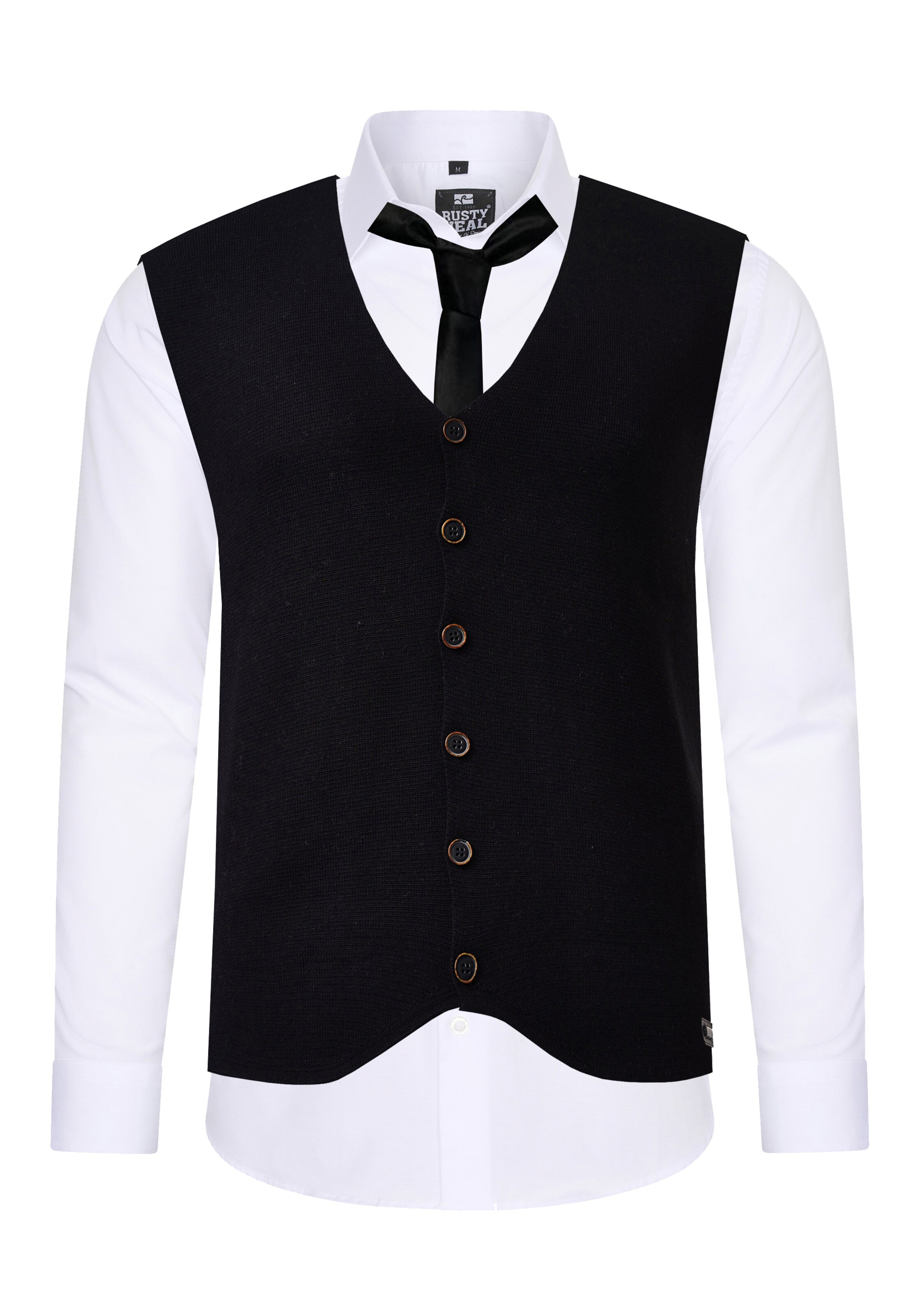 Rusty Neal Slim fit Button Up Shirt in White