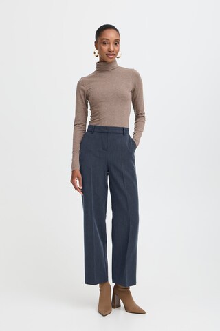 b.young Wide leg Broek 'DANTA' in Blauw