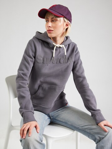 Superdry Sweatshirt in Grijs: voorkant