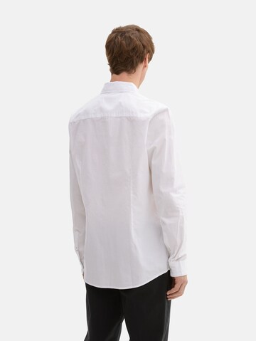 TOM TAILOR Regular fit Button Up Shirt in White