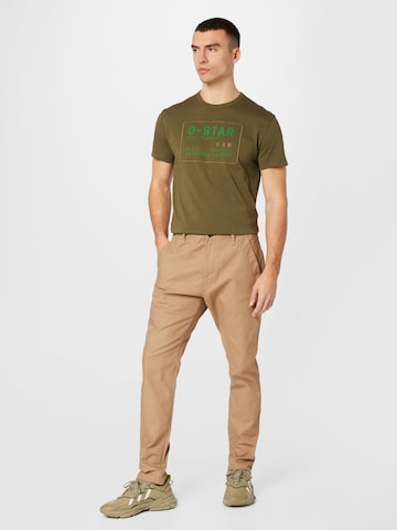 G-Star RAW Slimfit Chinobyxa 'Bronson 2.0' i beige