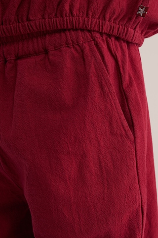 WE Fashion Wide Leg Hose in Rot