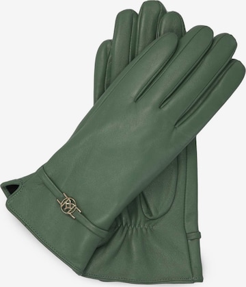 Kazar Full Finger Gloves in Green: front