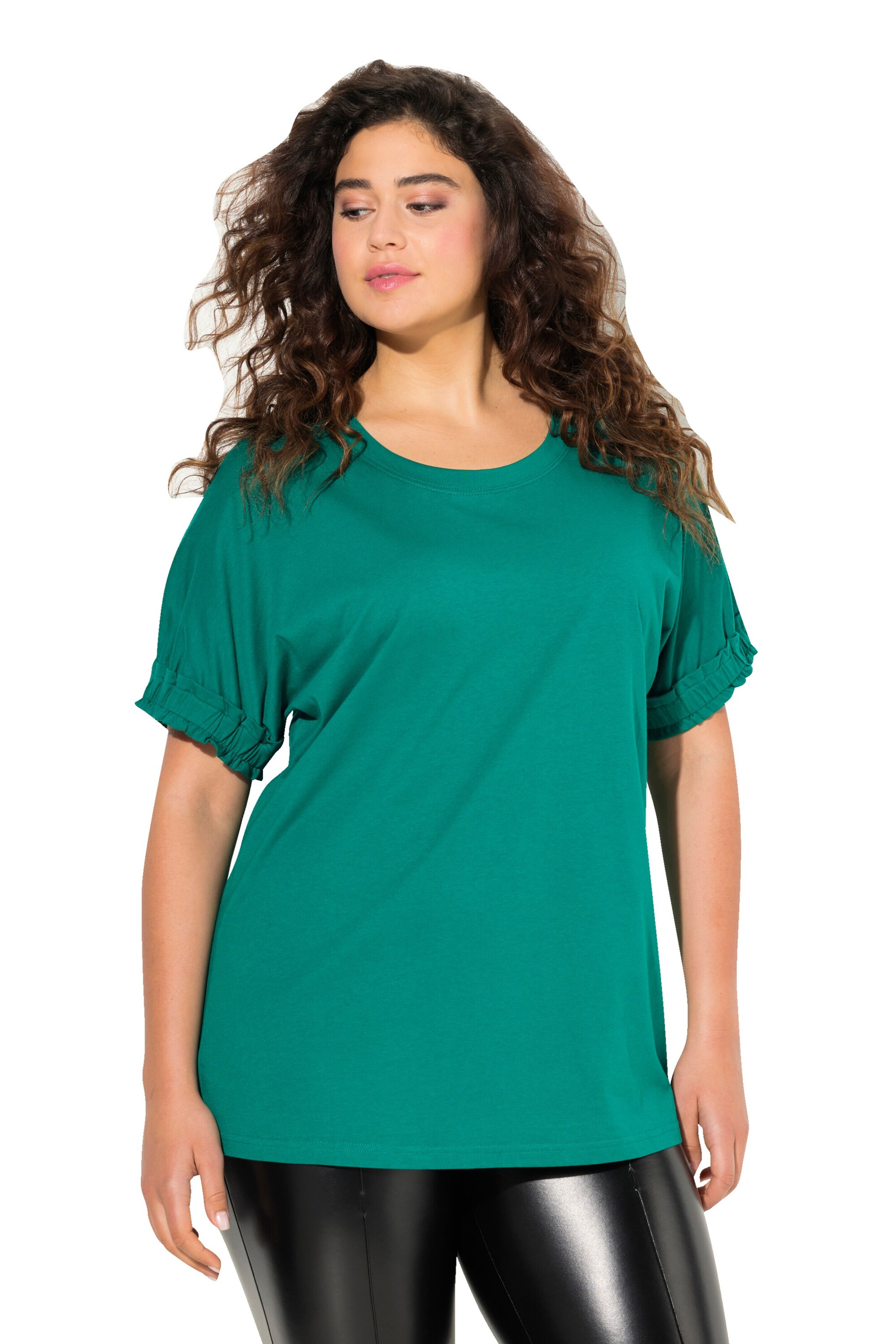 Ulla Popken Shirt in Groen: voorkant