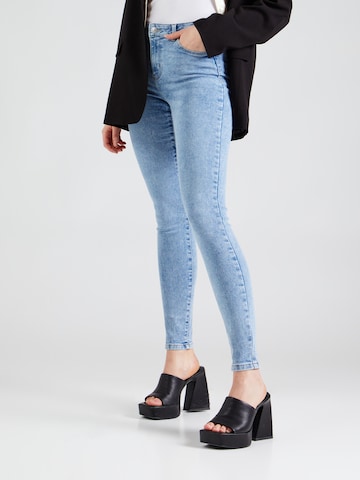 PIECES Skinny Jeans 'DANA' in Blauw: voorkant