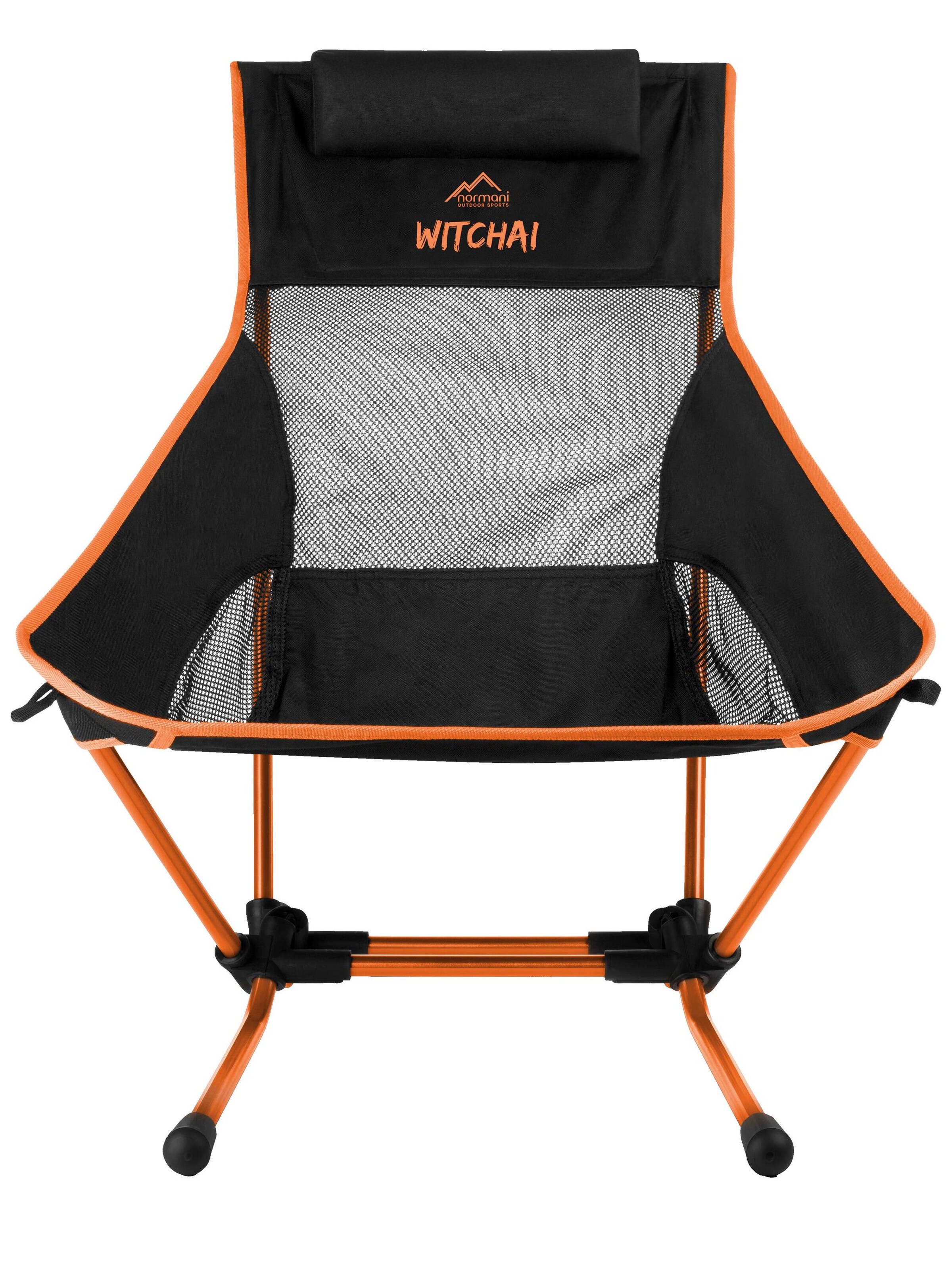 normani Campingstuhl ' Witchai ' in Schwarz: Vorderseite